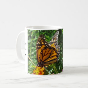 Caneca De Café Incentivo alaranjado da borboleta de monarca