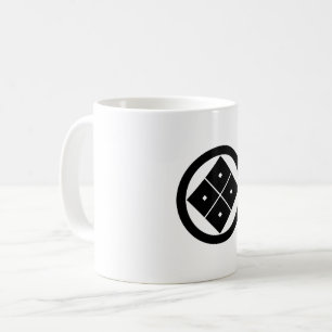 Caneca De Café Inclinação de quatro olhos quadrados em círculo
