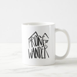 Caneca De Café Inclinado vagueia o estilo preto do roteiro da