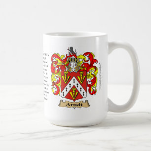 Caneca De Café Incluir da brasão da família de Arndt (crista) o