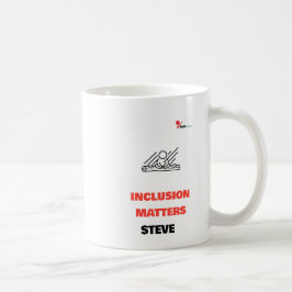 Caneca De Café Inclusão Importa Orgulho da Deficiência Personaliz