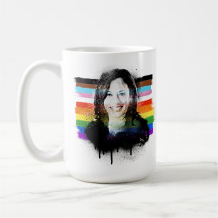 Caneca De Café Inclusive Kamala Harris Grafite do Orgulho