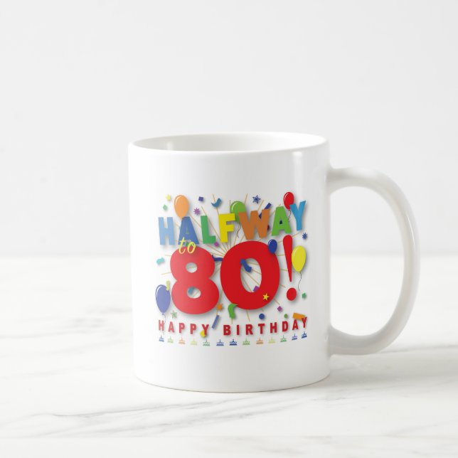 Caneca De Café Incompletamente a 80! (Direita)