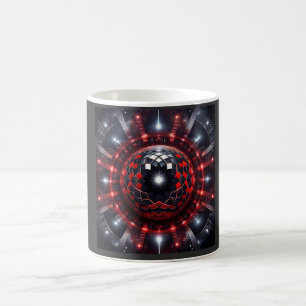 Caneca De Café Incríveis Explosões de Estrela de Mandelbrot Xadre