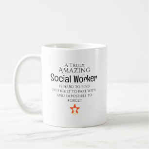 Caneca De Café Incrível Assistente Social Difícil de Encontrar Pe
