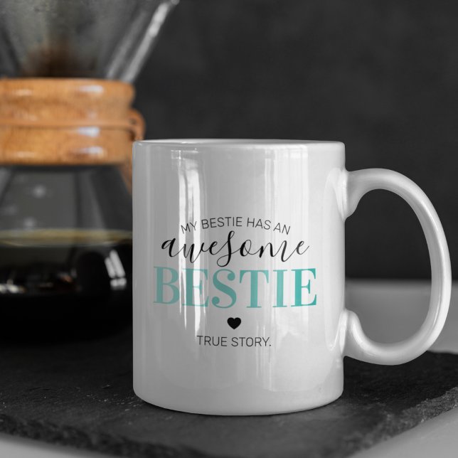 Caneca De Café Incrível Bestie | Melhor amigo (Criador carregado)