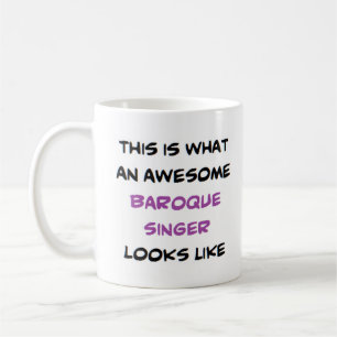 Caneca De Café incrível cantor barroco