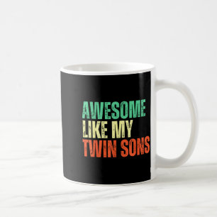 Caneca De Café Incrível Como Meus Filhos Gêmeos Mãe e Pai Diverti