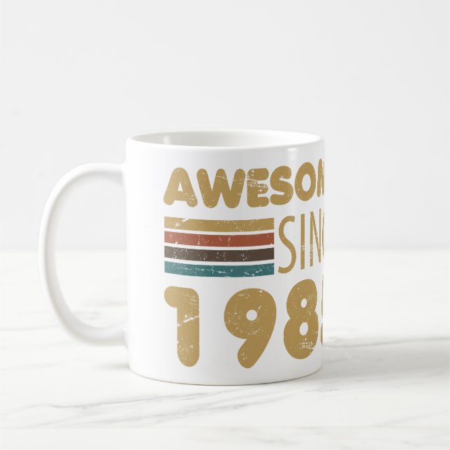 Caneca De Café Incrível desde 1985 aniversário de 40 anos (Esquerda)