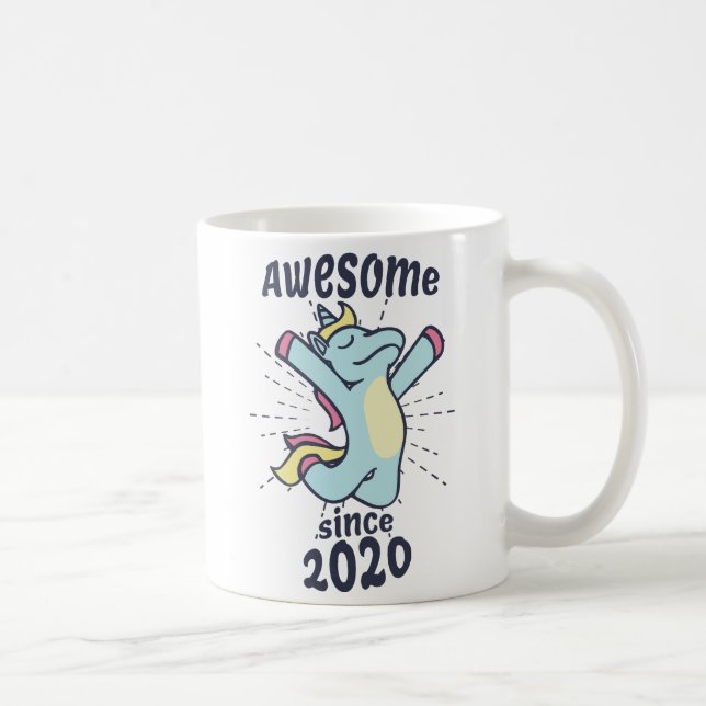Caneca De Café Incrível desde 2020 - Aniversário de criança Unico (Direita)