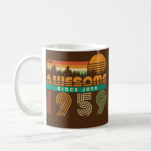 Caneca De Café Incrível Desde Junho de 1959 Presente de Aniversár