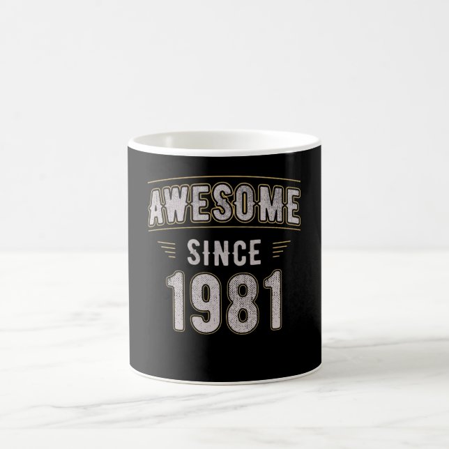 Caneca De Café Incrível Desde O Aniversário De 1981 (Centro)
