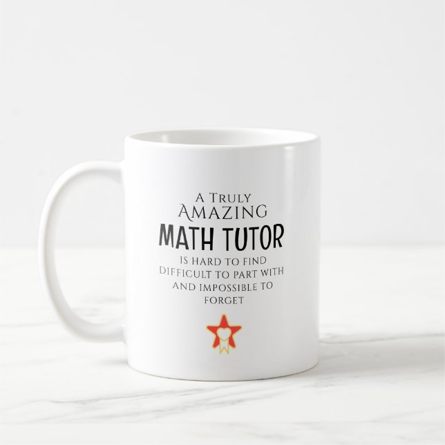 Caneca De Café Incrível Professor de Matemática Difícil de Encont (Esquerda)