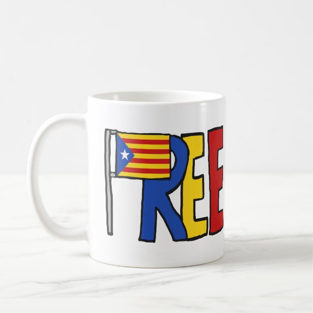 Caneca De Café Independência Catalã Livre (Esquerda)