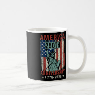 Caneca De Café Independência De 250 Anos Aniversário Da América 4