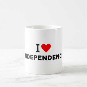 Caneca De Café Independência EUA estados unidos américa amor cida