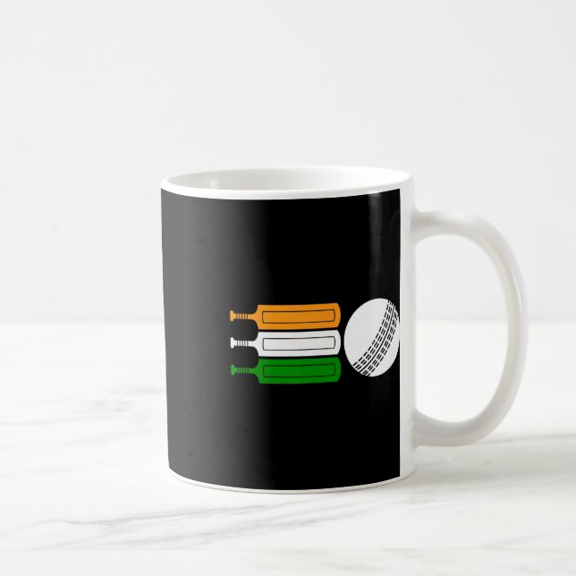 Caneca De Café India Cricket Player Ll Indian Flag Cricket Team  (Direita)