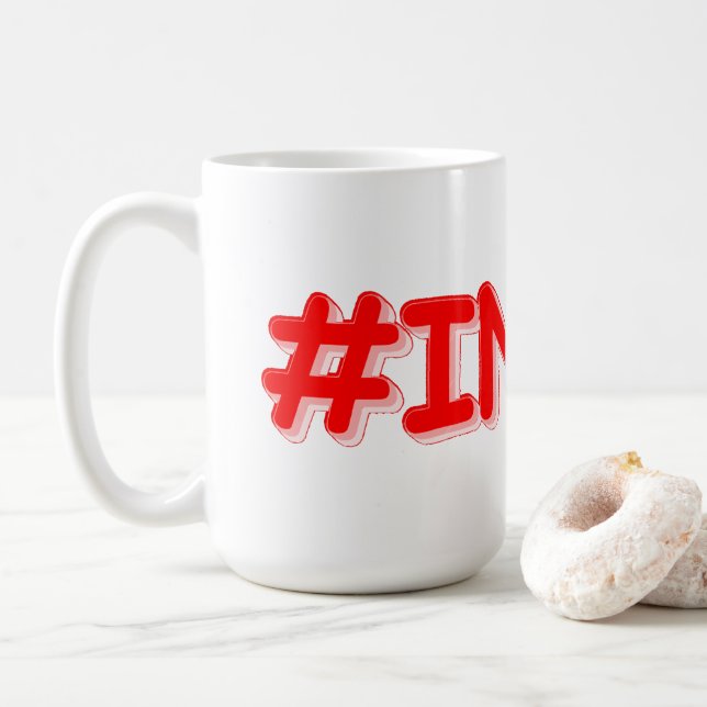 Caneca De Café "#Índia" Design. Comprar Agora (Com Donut)