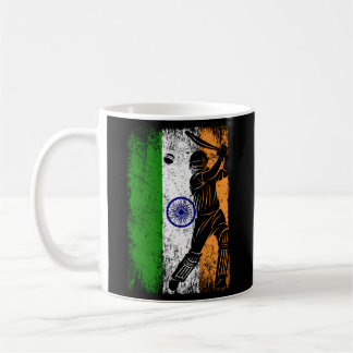 Caneca De Café Índia Flag Indian Cricket Jersey Fan Player treina