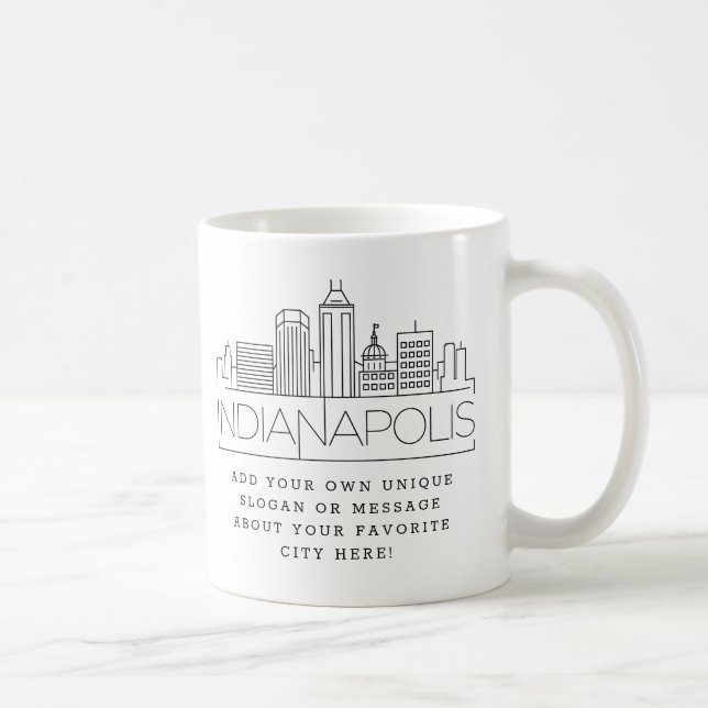 Caneca De Café Indianapolis Estilizada Linha Cria | Slogan Person (Direita)