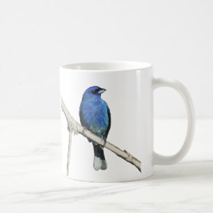 Caneca De Café Indigo Bunting