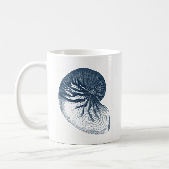 Caneca De Café Indigo Shark Eye Seashell (Esquerda)