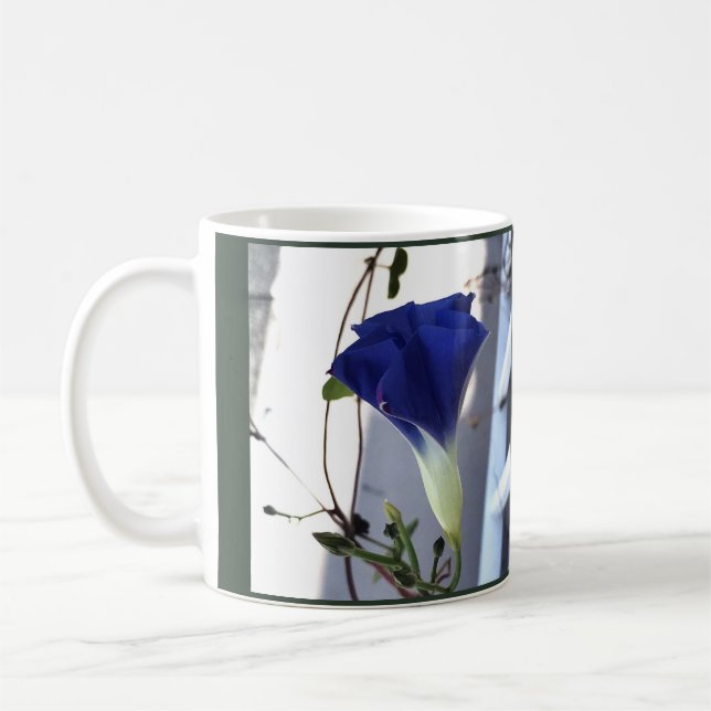 Caneca De Café Indigo Swirl Morning Glory (Esquerda)