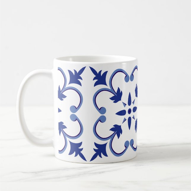Caneca De Café Indigo Vinha Petal (Esquerda)