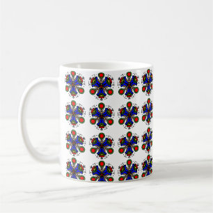 Caneca De Café Indigo Zen Bloom