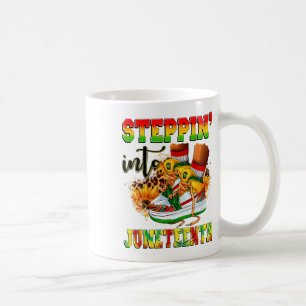 Caneca De Café Indo Para A Décima Sétima Mulher Negra Afro