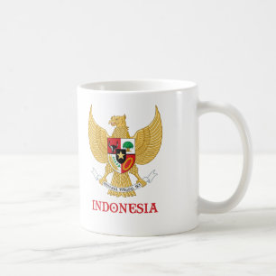 Caneca De Café INDONÉSIA - selo/emblema/blazon/brasão/símbolo