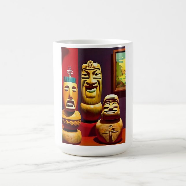 Caneca De Café Indoor Tiki Life Ken Gage Art (Centro)