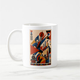 Caneca De Café Industrial Revolution – Geometric Art Mug
