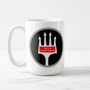 Caneca De Café Inferno engraçado são pessoas forcado multidões de