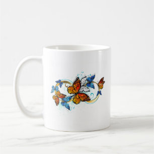 Caneca De Café Infinidade de Borboletas Monarca