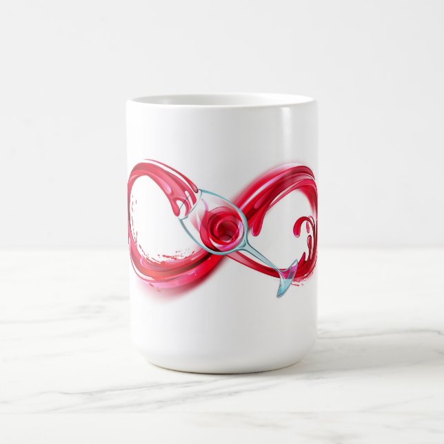 Caneca De Café Infinito com Vinho Tinto (Centro)