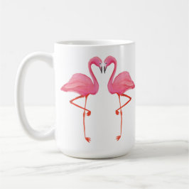 Caneca De Café Inflamingos cor-de-rosa FLAMINGO Férias tropicais 