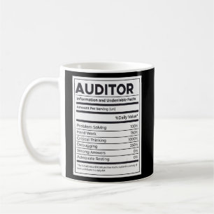 Caneca De Café Informações Nutricionais do Auditor