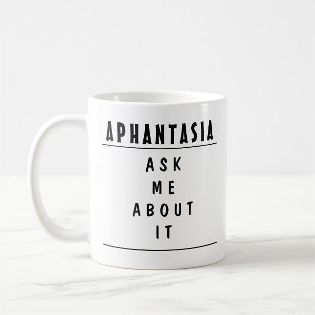 Caneca De Café Informações sobre Aphantasia Conversação Starter M (Esquerda)