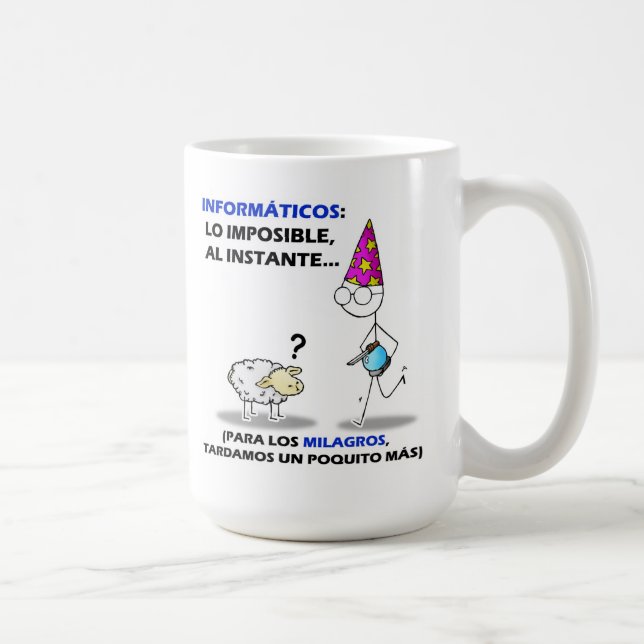 Caneca De Café informáticos: lo imposible, instante do al…. (Direita)