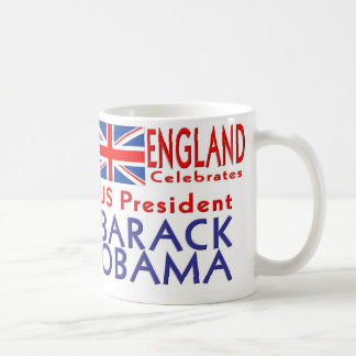 Caneca De Café INGLATERRA comemora o presidente Obama Lembrança
