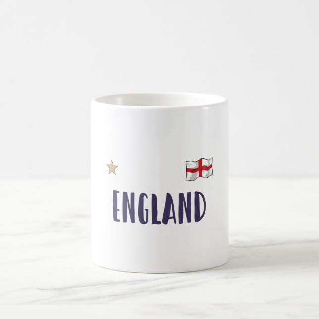 Caneca De Café Inglaterra Fan Shirt English Flag (Centro)