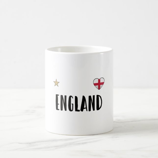 Caneca De Café Inglaterra Fan Shirt English Flag (Centro)