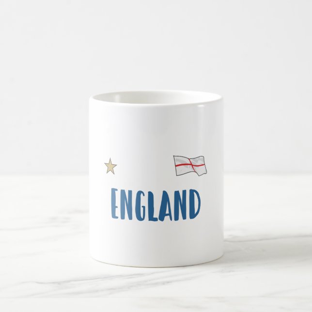 Caneca De Café Inglaterra Fan Shirt English Flag (Centro)