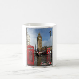 Caneca De Café Inglaterra - Londres - Big Ben - dupla queda