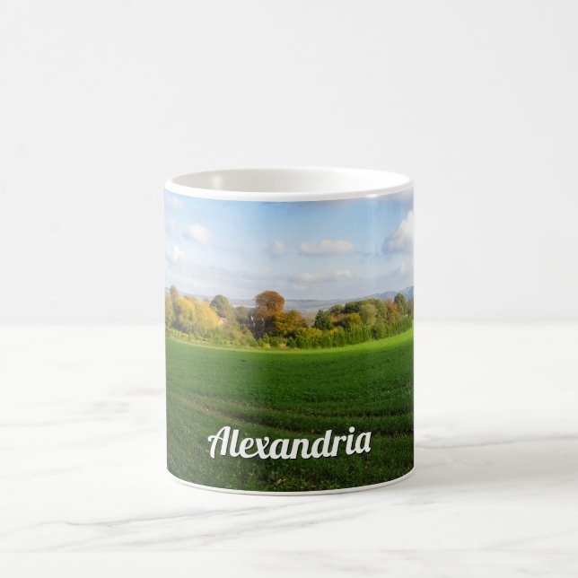 Caneca De Café Inglês Autumn Countryside - Personalizado (Centro)