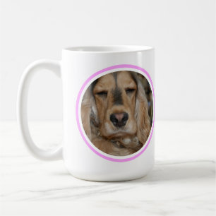 Caneca De Café Inglês Cocker Spaniel mínimo moderno