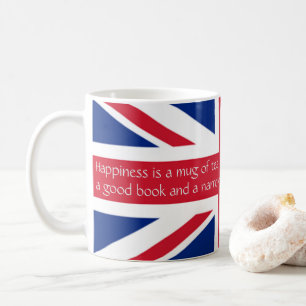 Caneca De Café Inglês Felicidade Inglesa Livro de Chá Narrowboa