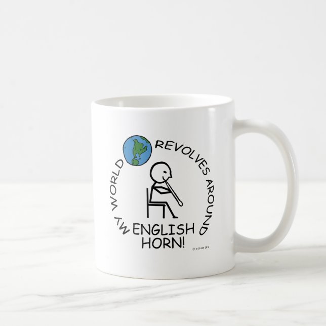 Caneca De Café Inglês Horn - Mundo Revola-se (Direita)