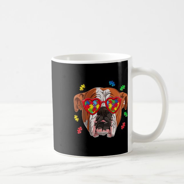 Caneca De Café Inglês Inglês Buldogue Quebra-cabeça da Consciênci (Direita)